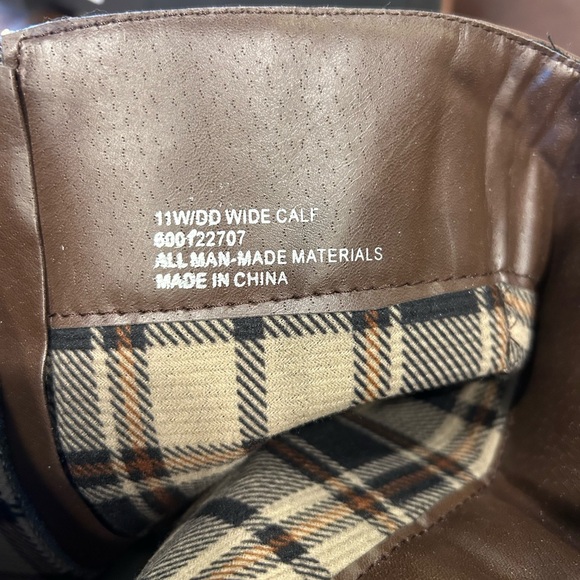 Lane Bryant 11 Wide Calf Brown Tall Knee High Boots - New NWOT - Picture 2 of 4